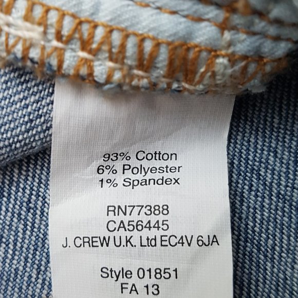 J.CREW Toothpick Distressed Jeans (24 Ankle) - Picture 13 of 13